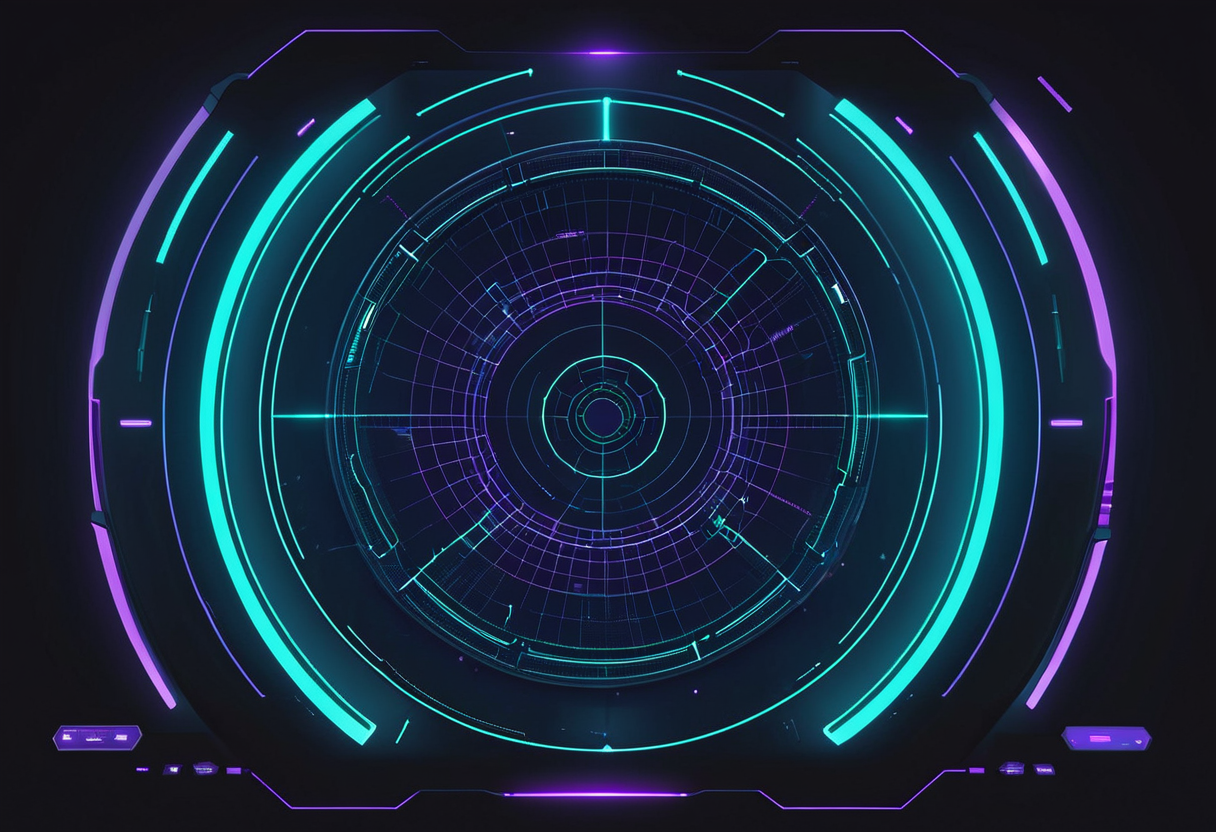 Futuristic scanning radar with spider-web network paths