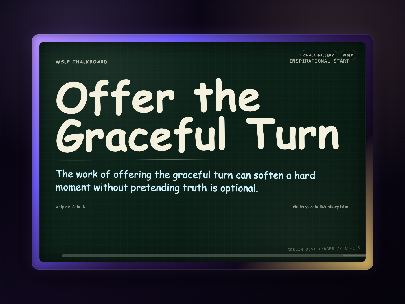 Chalk CH-155: Offer the Graceful Turn
