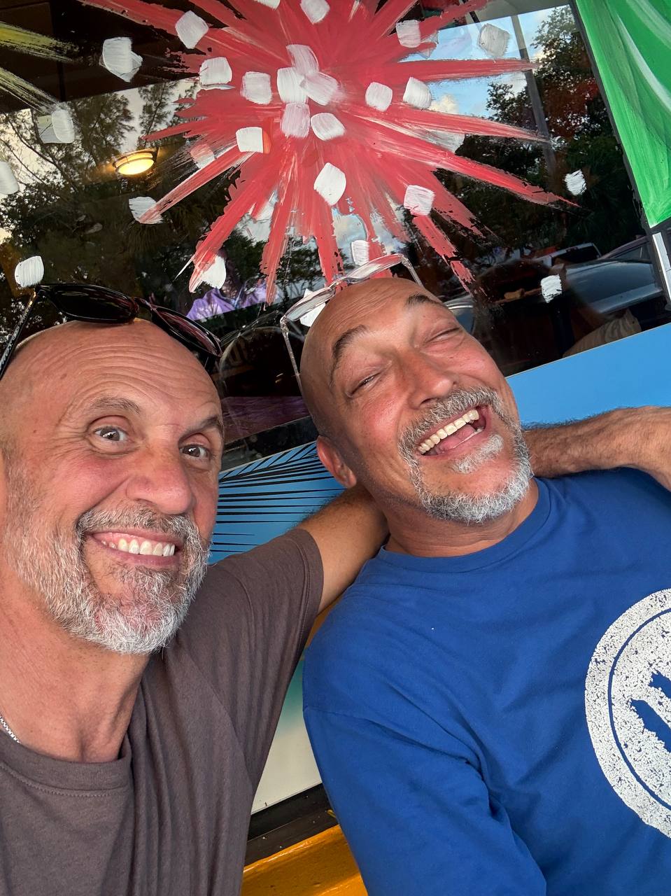 Big smiles and good company.
