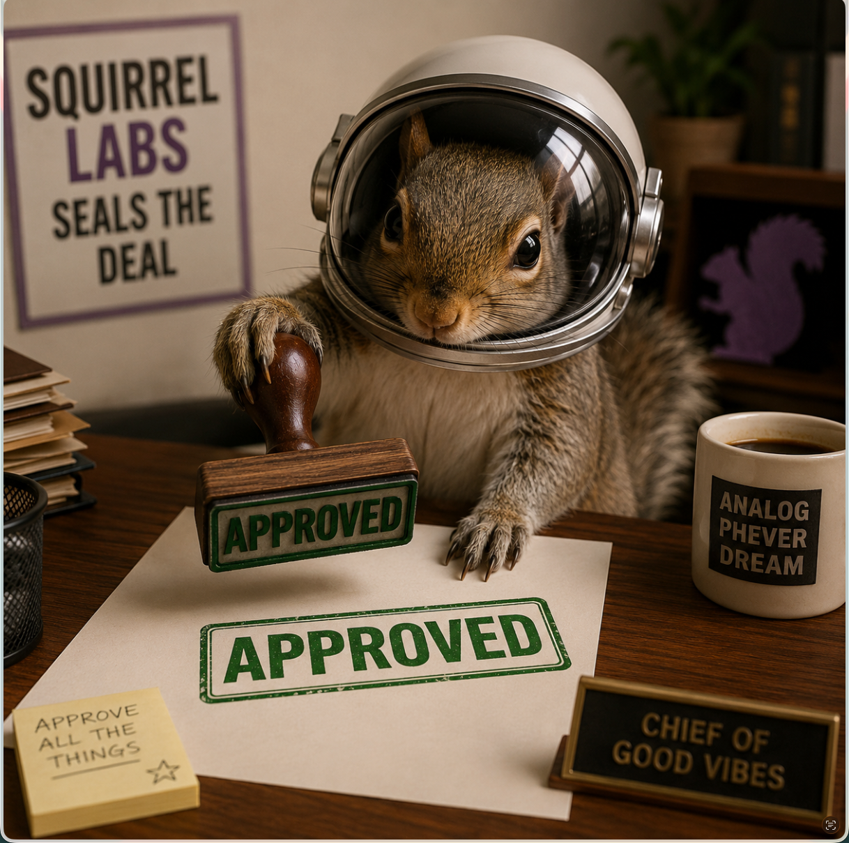 Squirrel Labs approval squirrel hero image